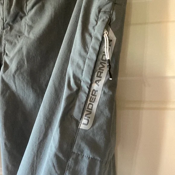 Mens 34 Swim Trunks Under Armour HeatGear Gray (ABBA) - Picture 3 of 12